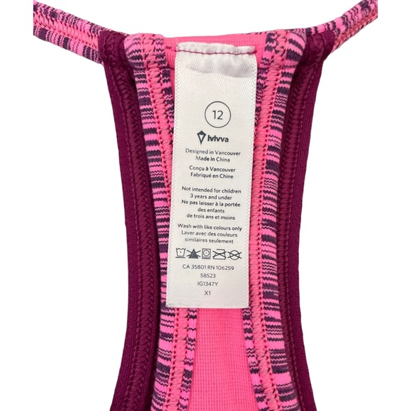 Ivivva Magenta Tank Top Size 12 - Picture 2 of 9